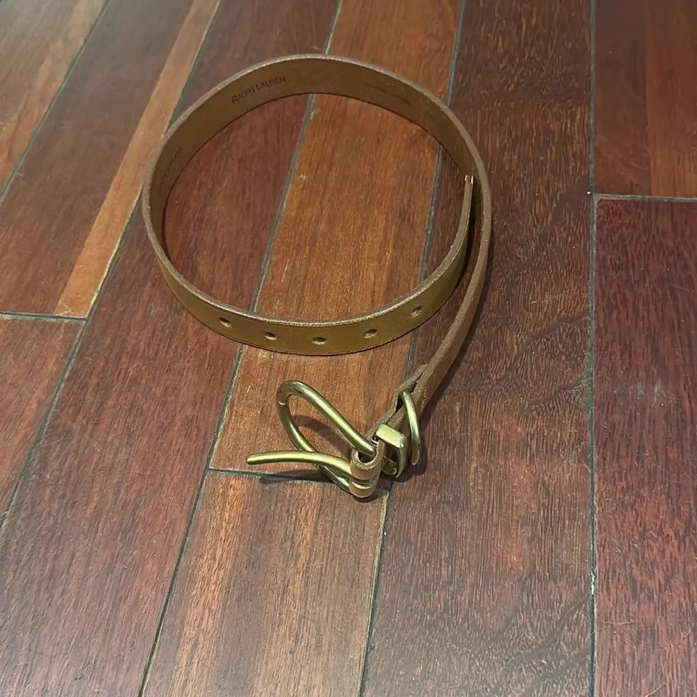 Ralph Lauren Brown Leather Belt